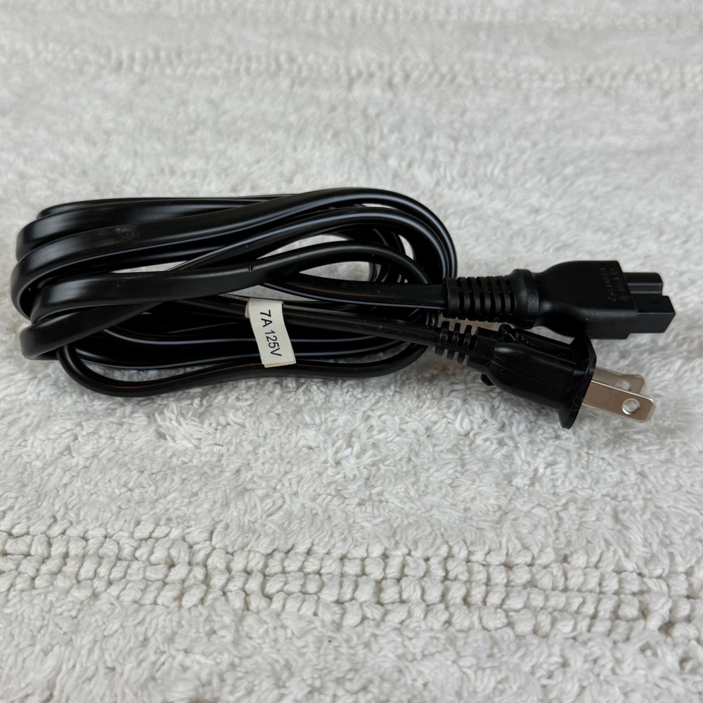 I-Sheng SP-12 2-Prong AC Power Cord Figure 8 C7 Connector 7A 125V E55943 Black